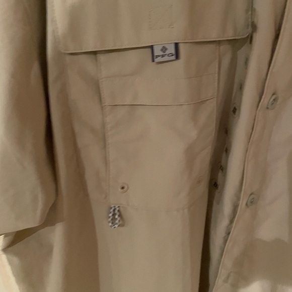 Colombia PFG Super Bahama Short Sleeve Shirt Beige XXL NWT - Picture 2 of 3